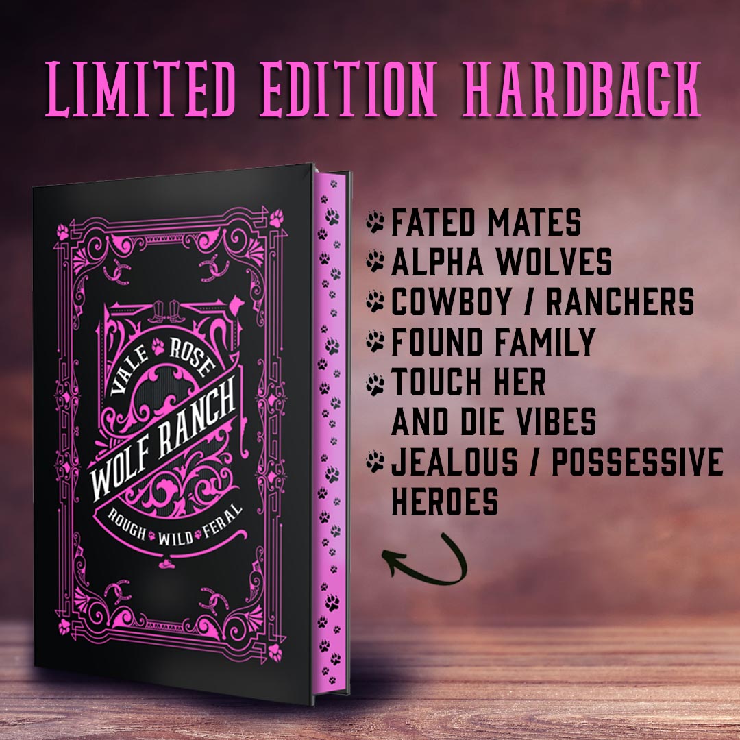 image showing tropes for this book: fated mates, alpha wolves, cowboys, found family, touch her and die vibes and jealous/possessive heroes