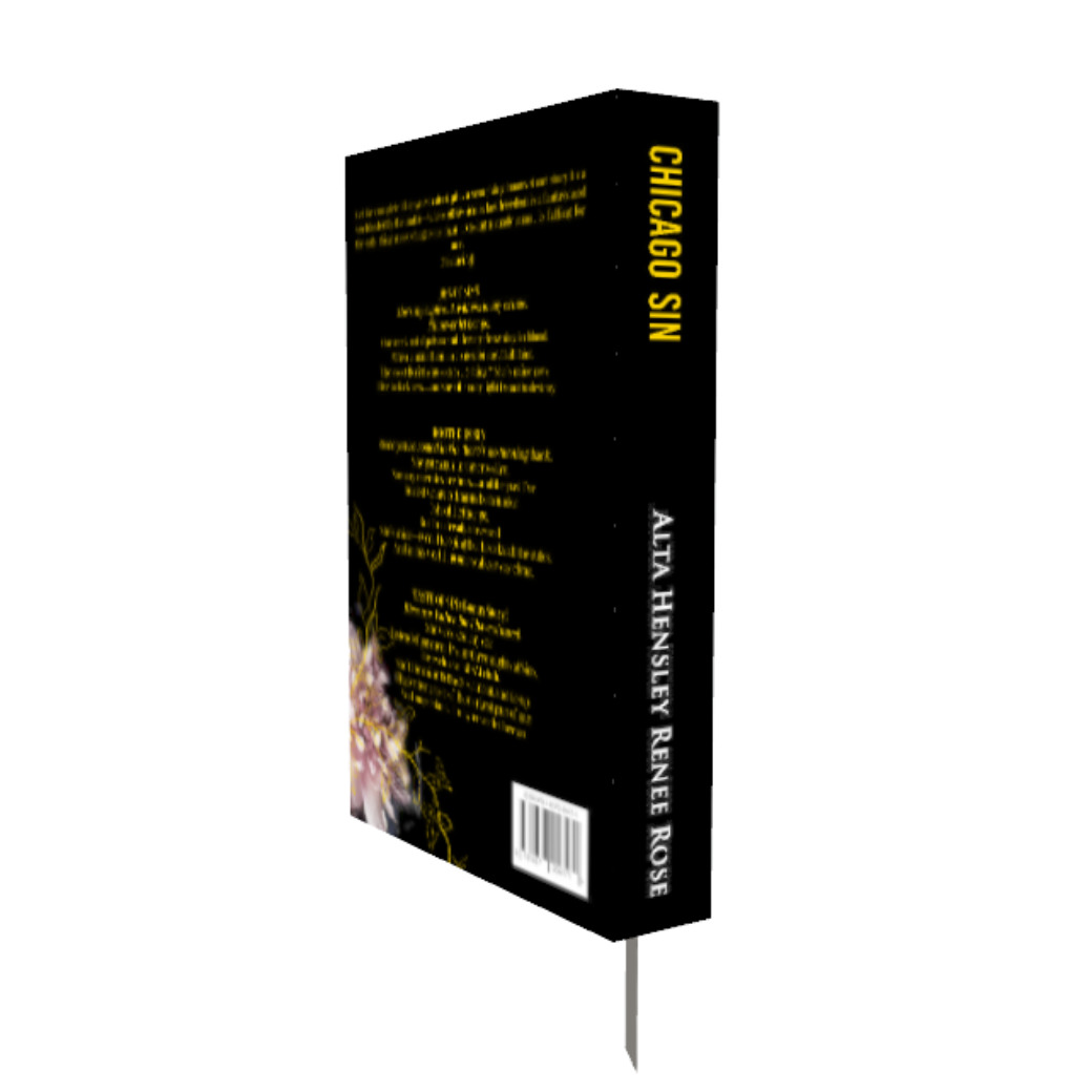 Book titled 'Chicago Sin' by Alta Hensley Renee Rose on a white background
