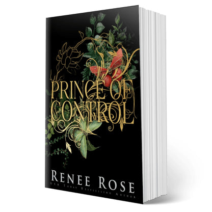 Book titled 'Prince of Control' by Renee Rose with decorative cover design.