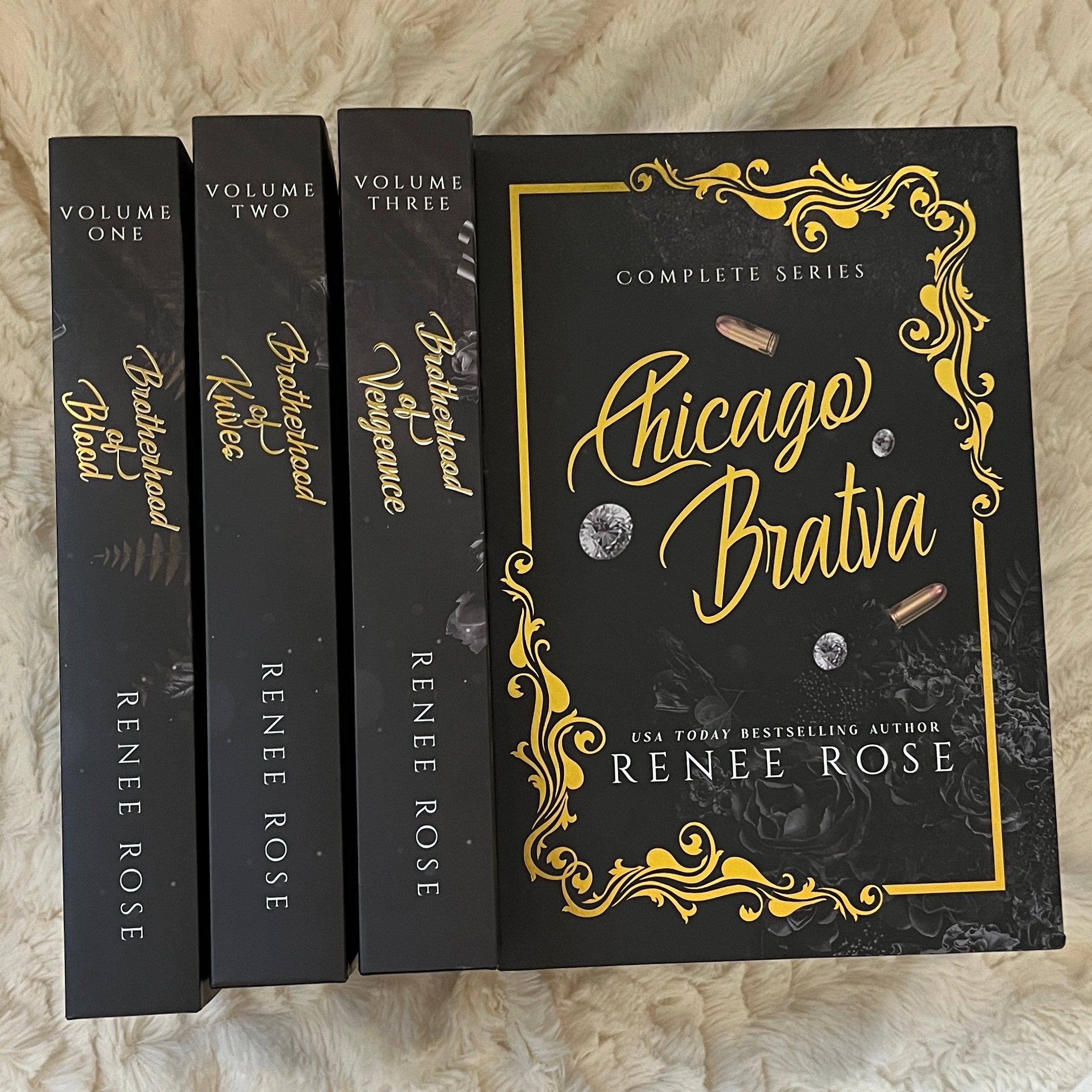Gold-foiled slipcase