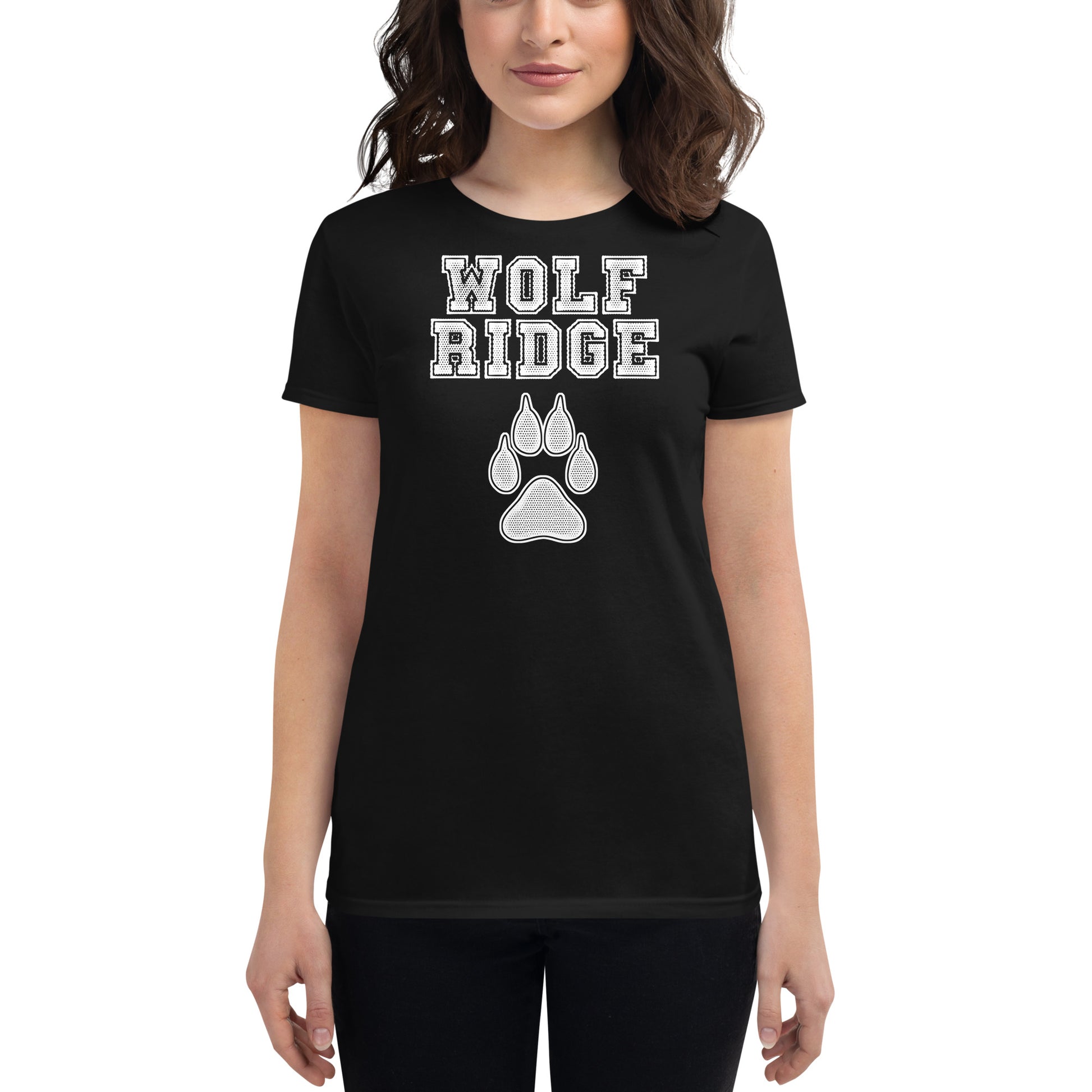 alt girl with wolf ridge tshirt
